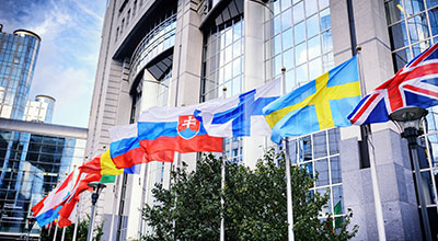 Flags flying outside of Government Building | Hilton Global Associates Investigative Due Diligence for Governments